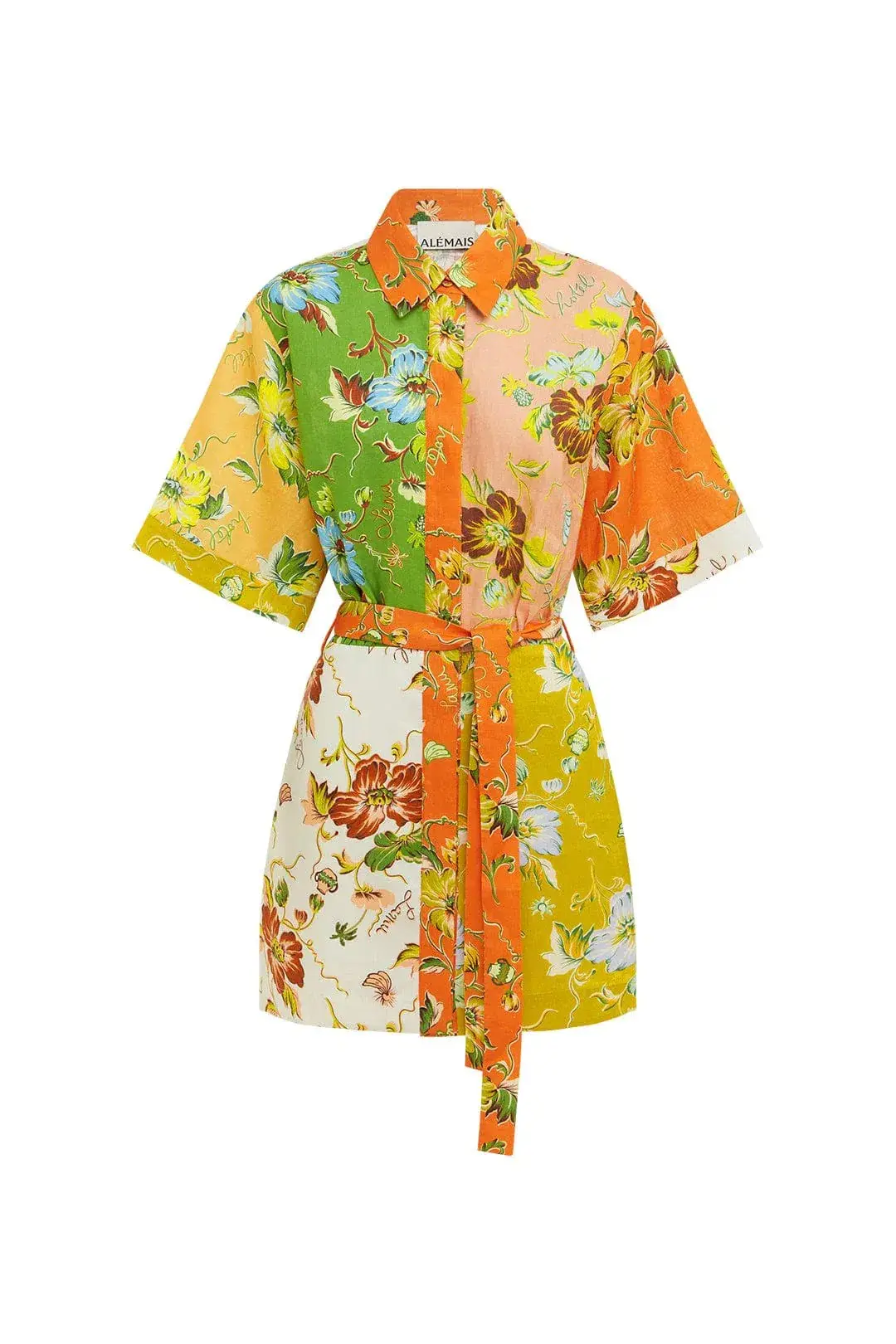 Alemais Hotel Lamu Spliced Mini Dress in Multi Size AU 16 - Image 5
