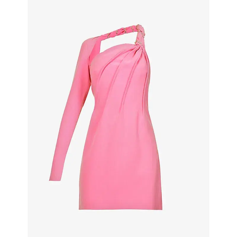 Rachel Gilbert Claudio Mini Dress Pink Size 4 / AU 14 - Image 3