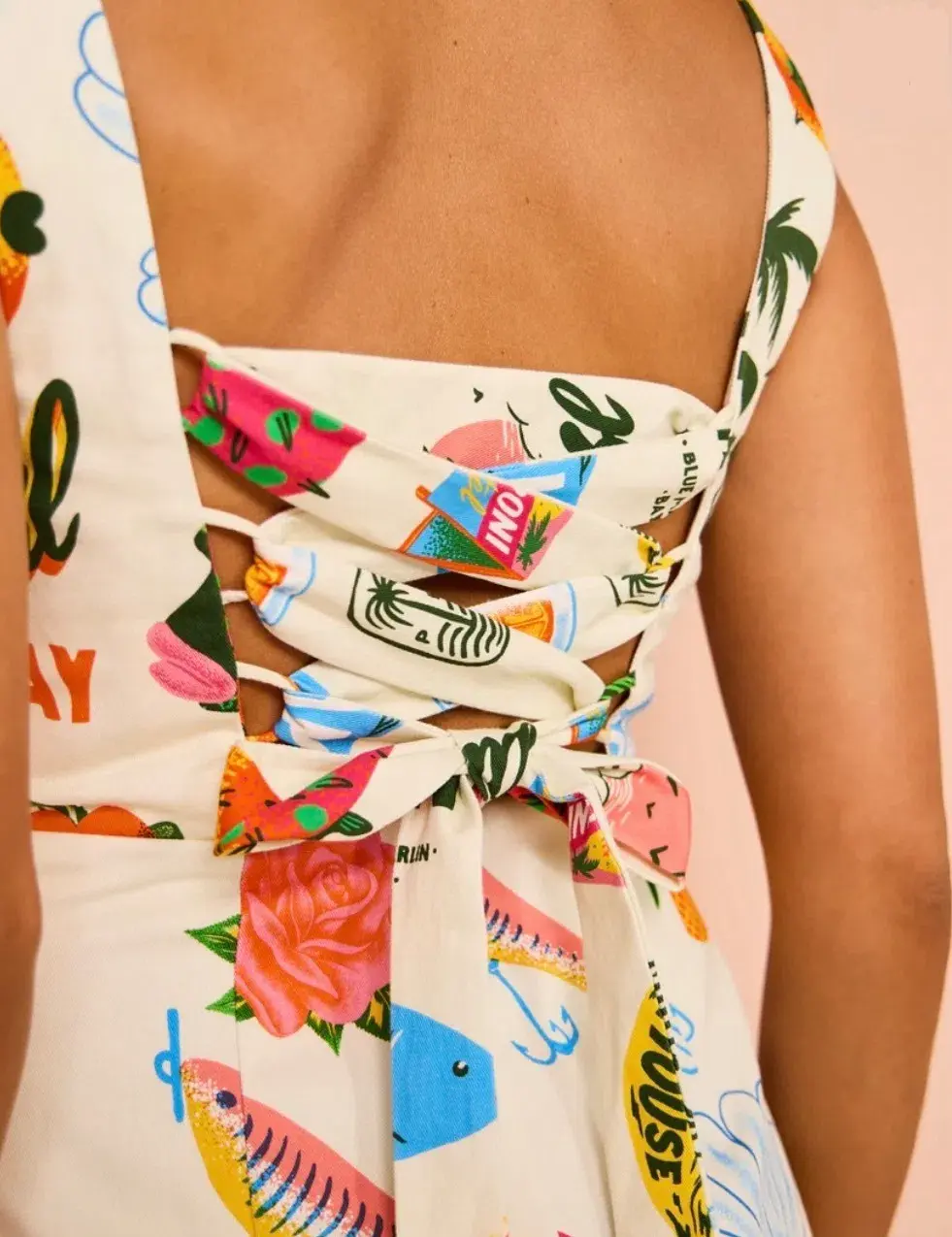 Alemais Samaki Mini Dress in Print Size AU 12 - Image 5