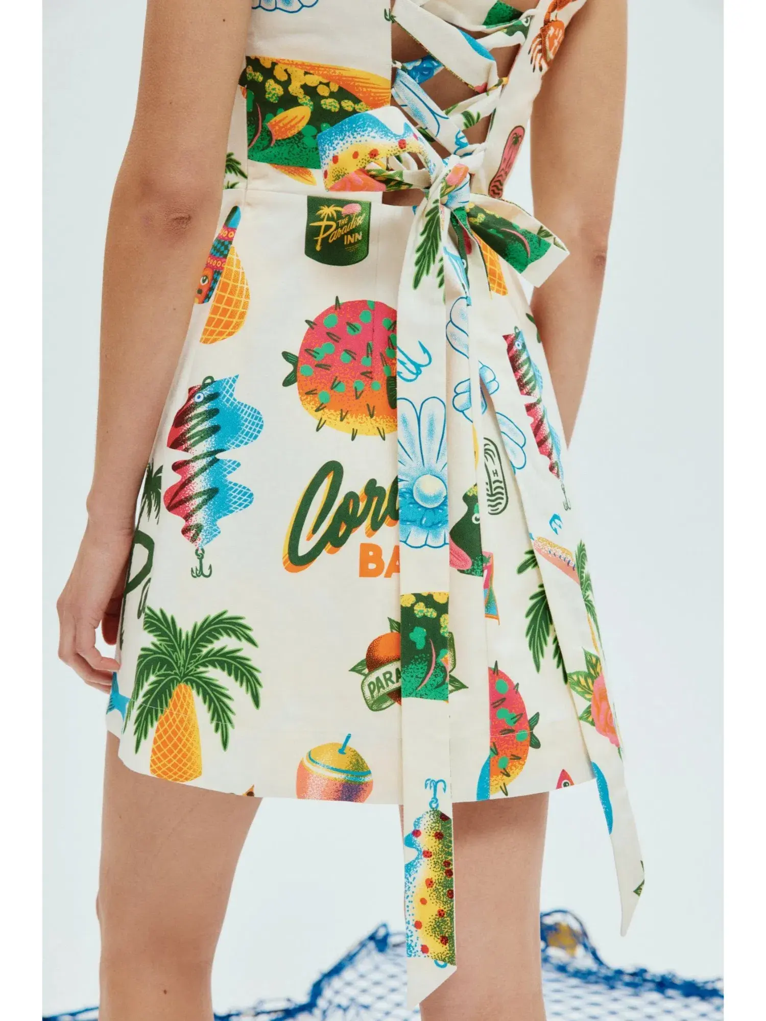 Alemais Samaki Mini Dress in Print Size AU 8 - Image 2
