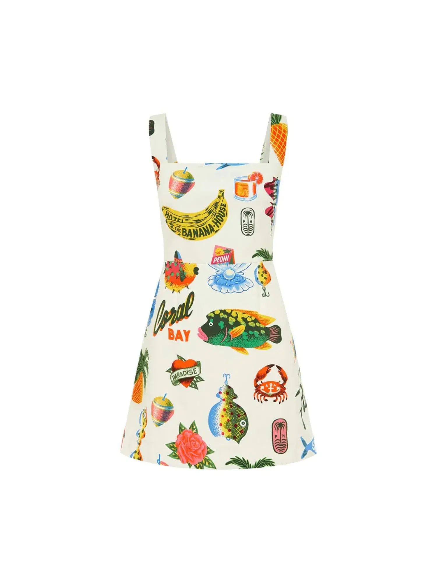 Alemais Samaki Mini Dress in Print Size AU 8 - Image 4
