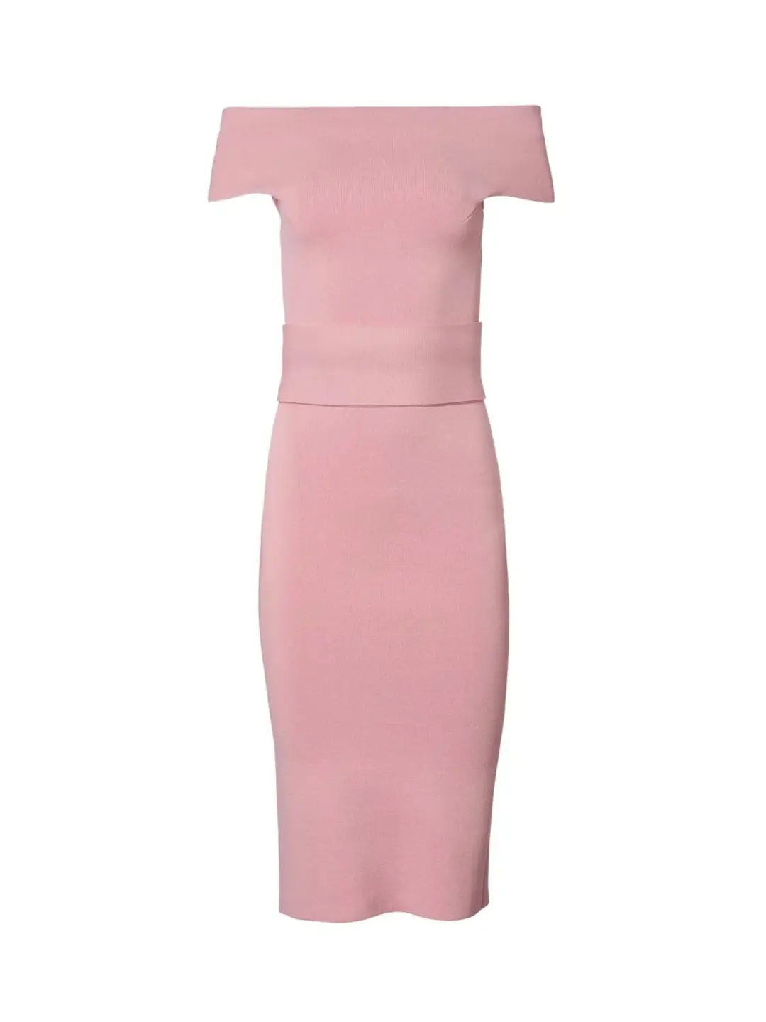 Scanlan Theodore Milano Crepe Knit Dress Pink Size Small / AU 8 for rent on The Volte - main image