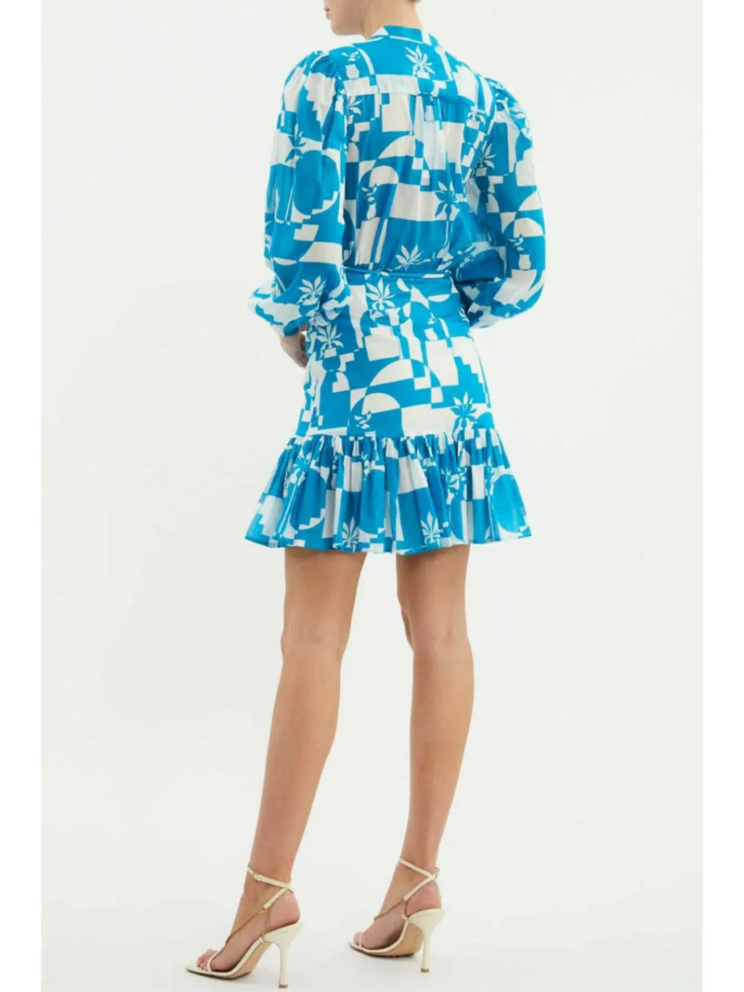 Rebecca Vallance Ibiza Mini Dress Print Size AU 8 - Image 4
