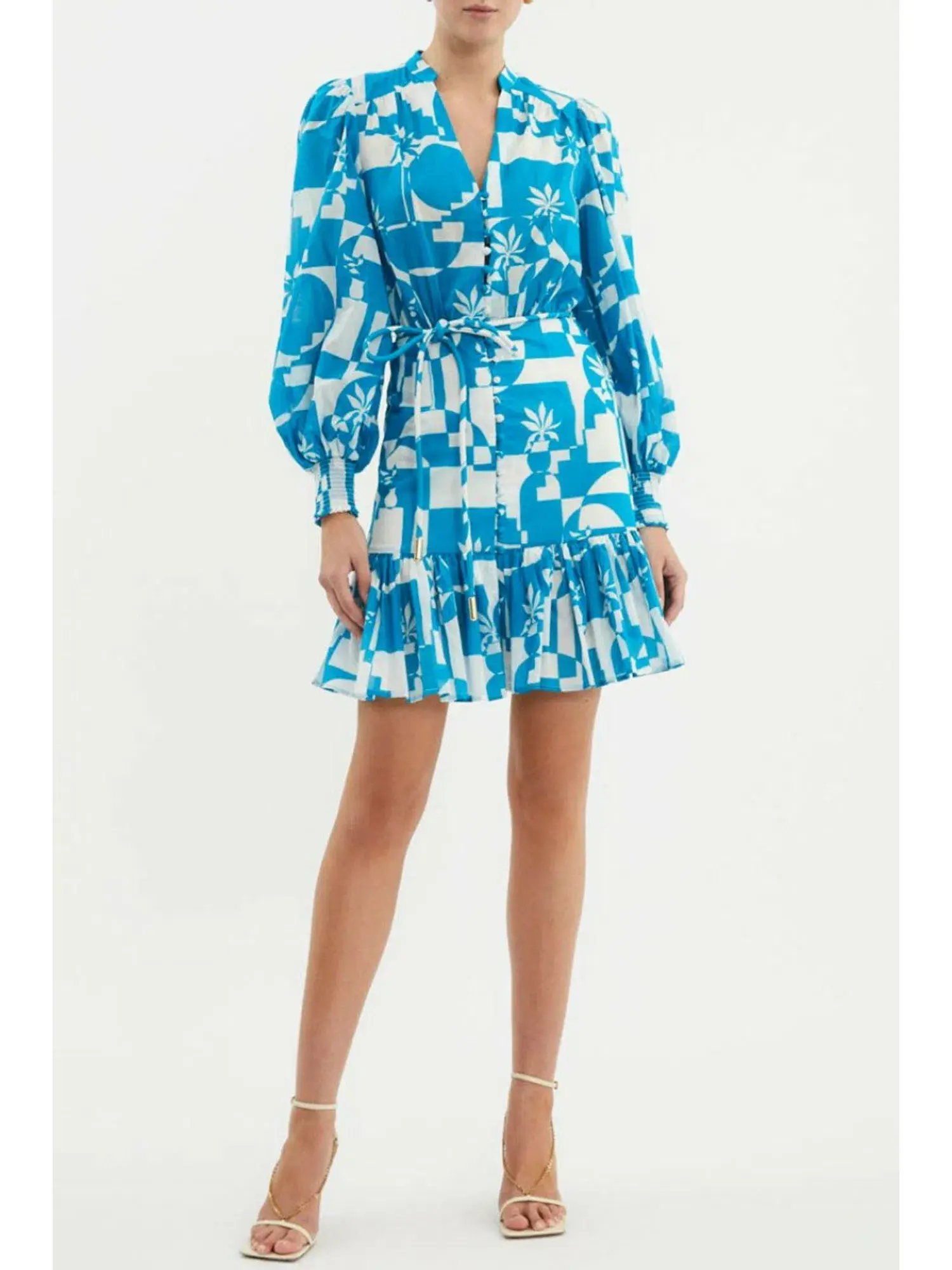 Rebecca Vallance Ibiza Mini Dress Print Size AU 8 - Image 1