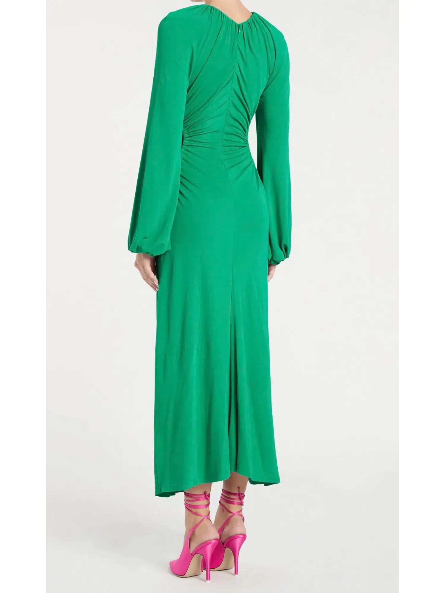 Rebecca Vallance Edie Cut Out Midi Dress in Green Size AU 8 - Image 3