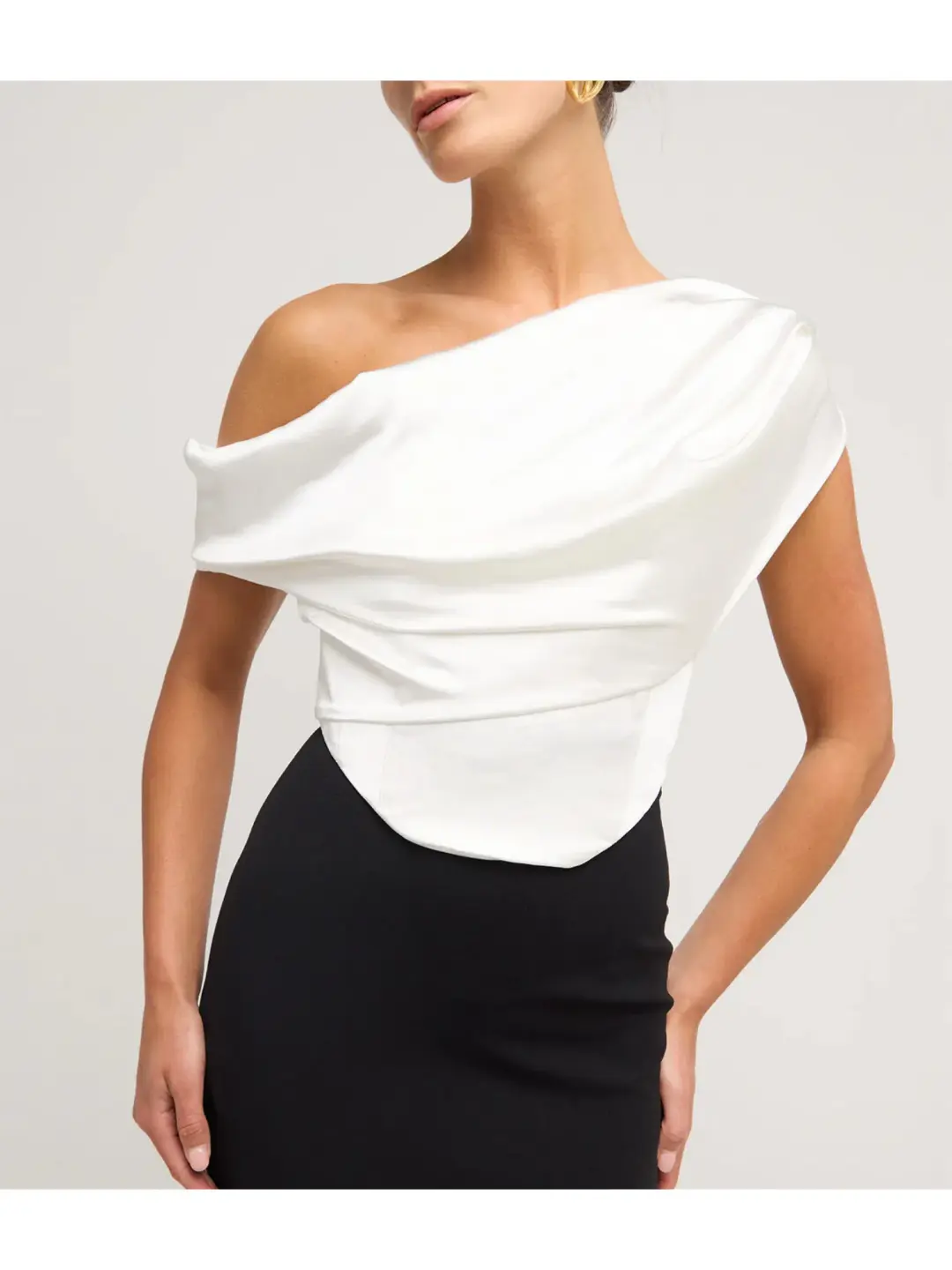 Solace London Kara Maxi Dress Black/Cream Size AU 12 for rent on The Volte - main image