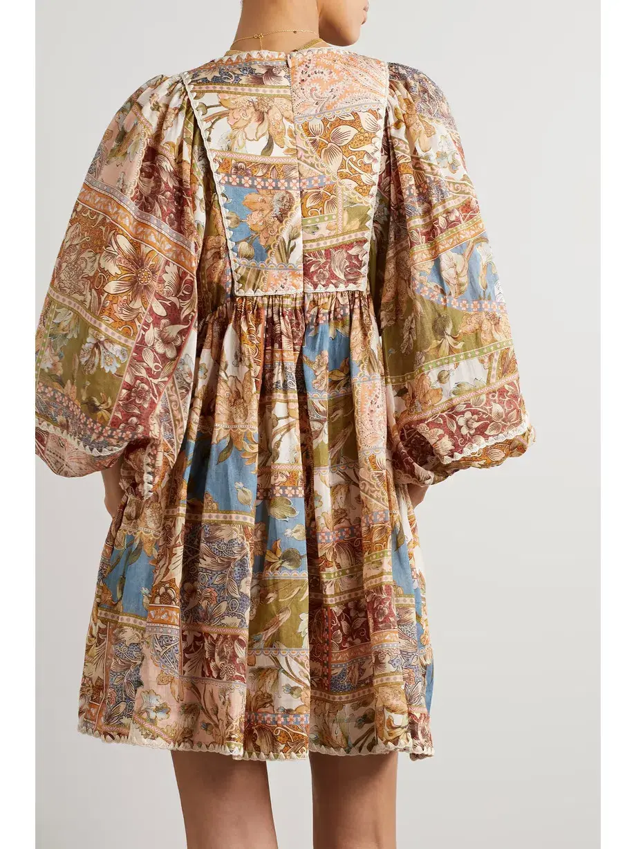 Zimmermann Chintz Billow Mini Dress Floral Patch Size 1 / AU 10 - Image 2