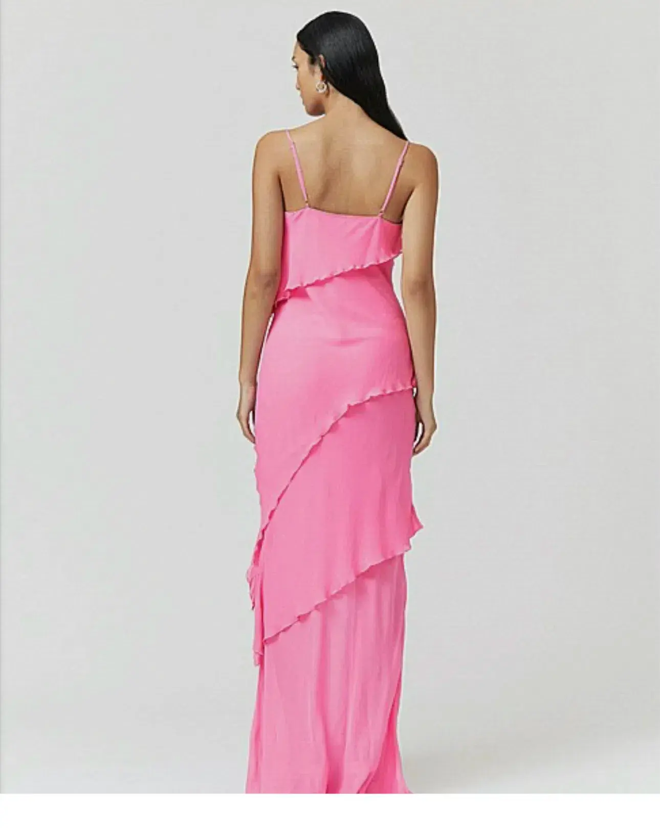 Suboo Tanya Strappy Cowl Neck Midi Dress Rose PInk Size S / AU 8 - Image 3