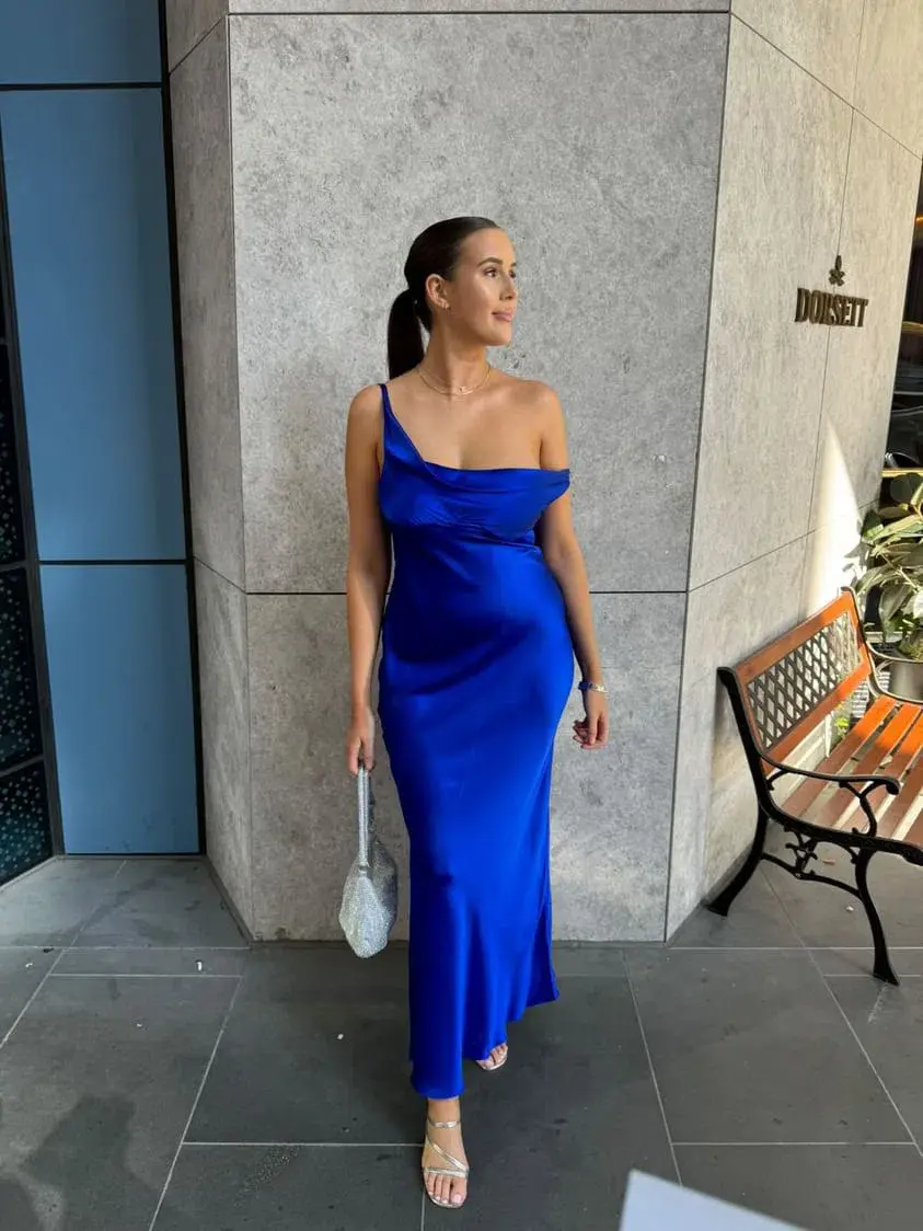 Natalie Rolt Monika Gown Electric Blue Size 10 - Image 1
