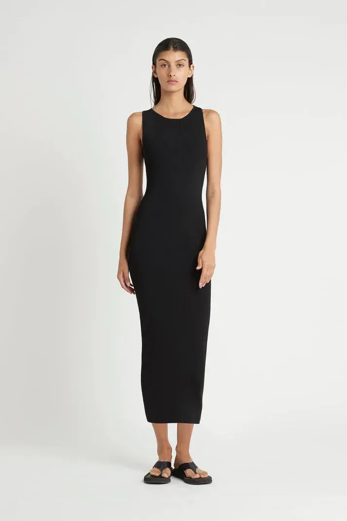 Sir The Label Marcelle Open Back Dress Black Size 1 / AU 8  - Image 1