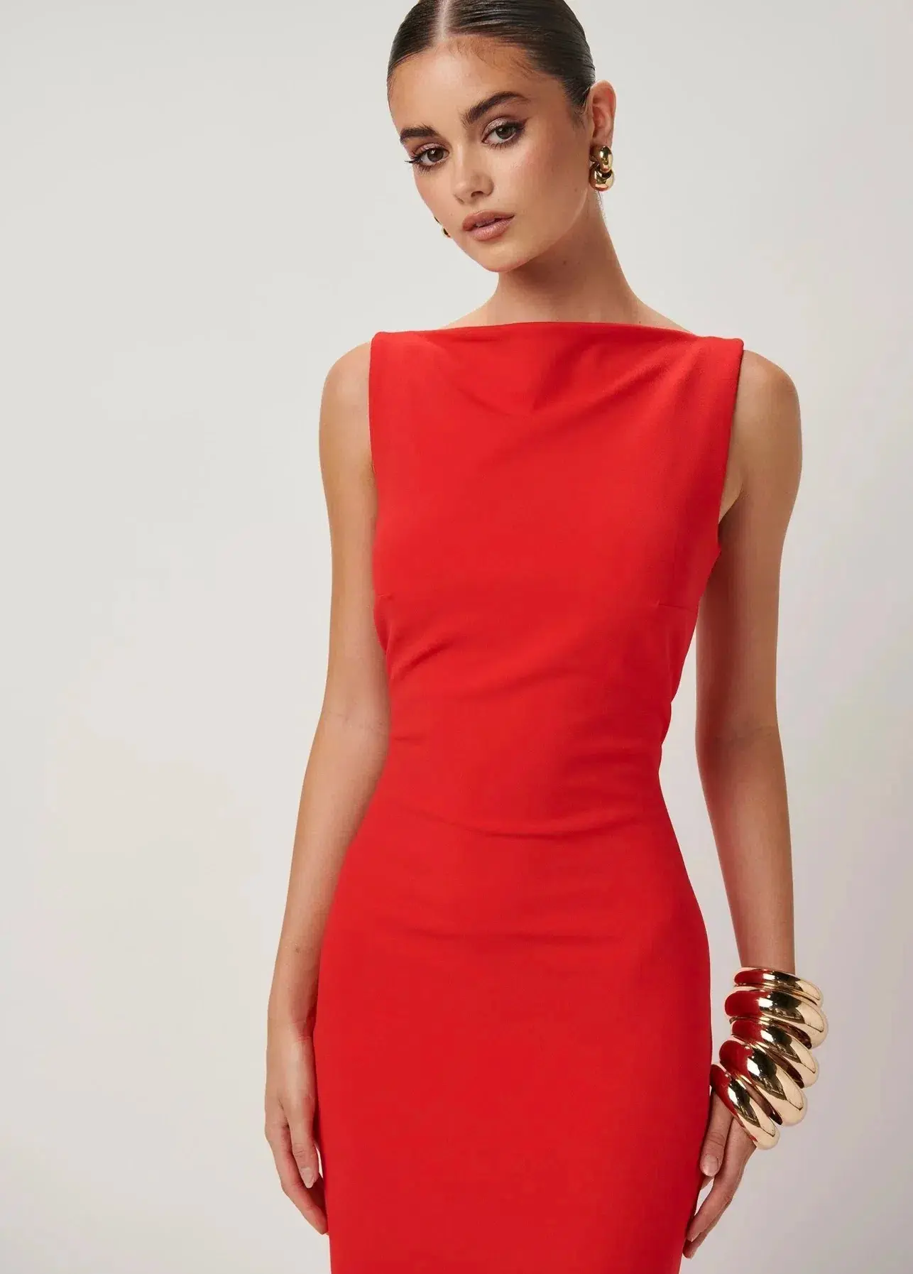 Effie Kats Verona Gown Cherry Red Size S / AU 8 - Image 2