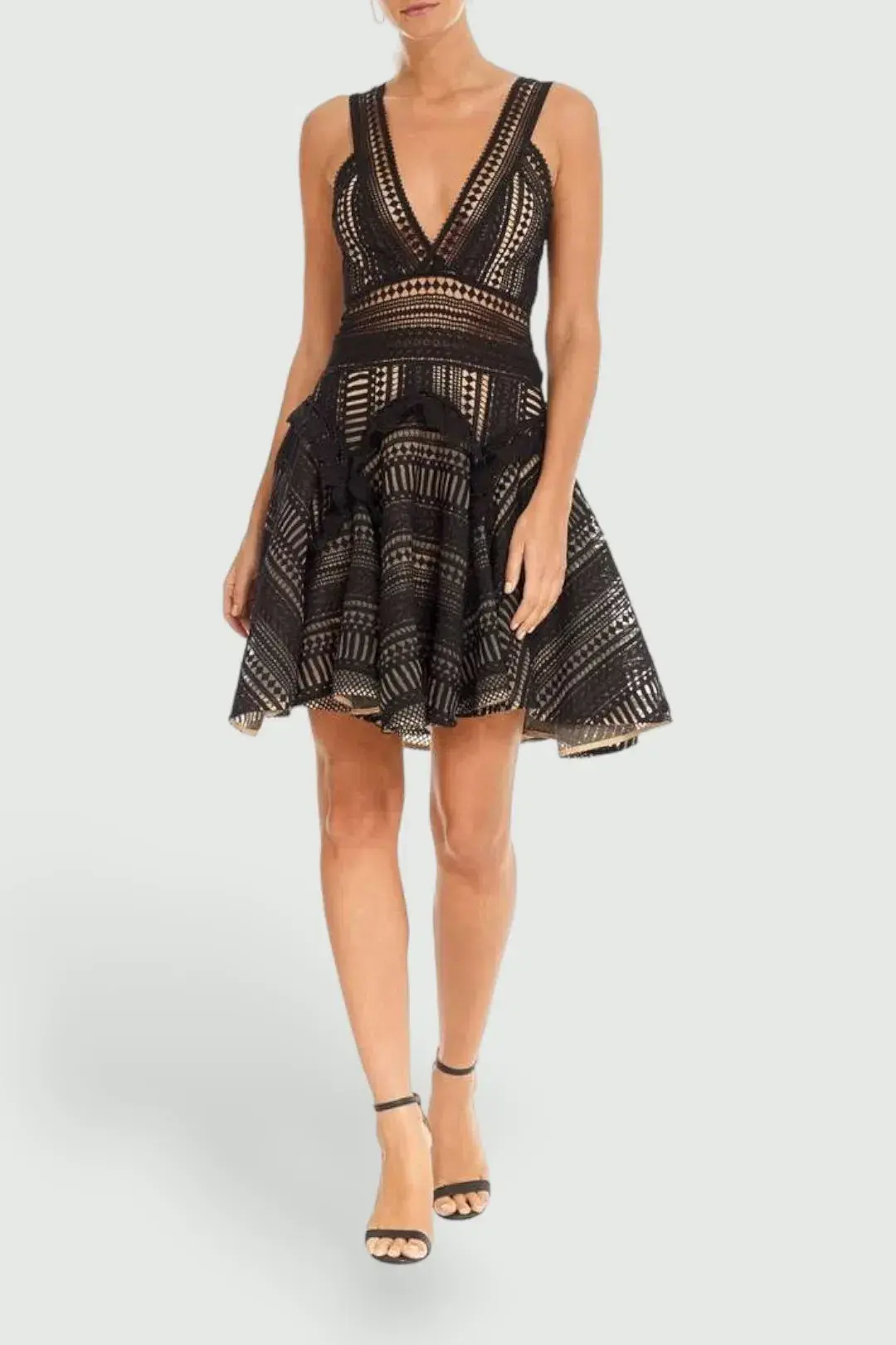 Thurley Halley's Comet Mini Dress in Black Size 8 - Image 1