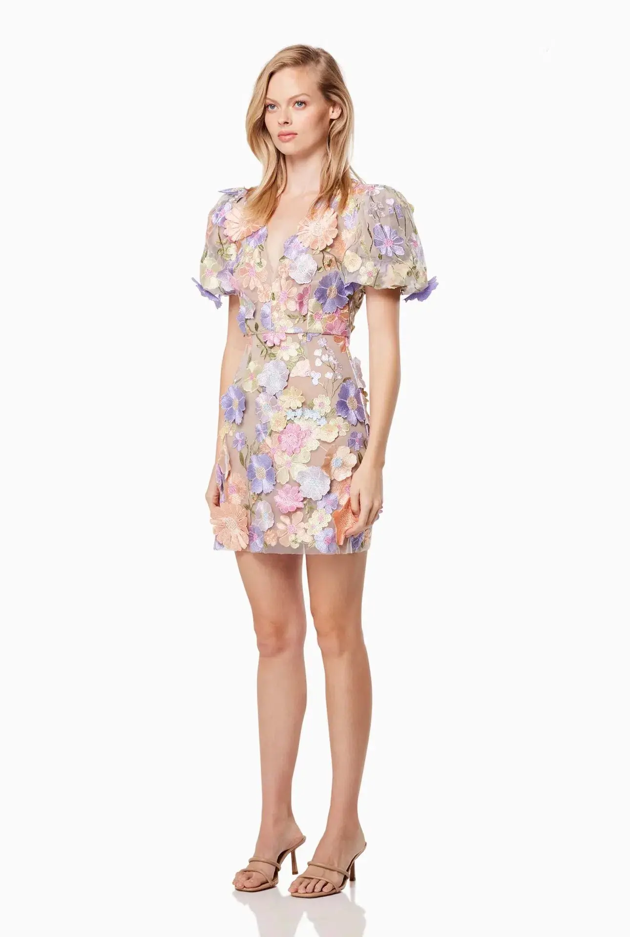 Elliatt Anthea 3D Lace Mini Dress Floral Size S / AU 8 - Image 4