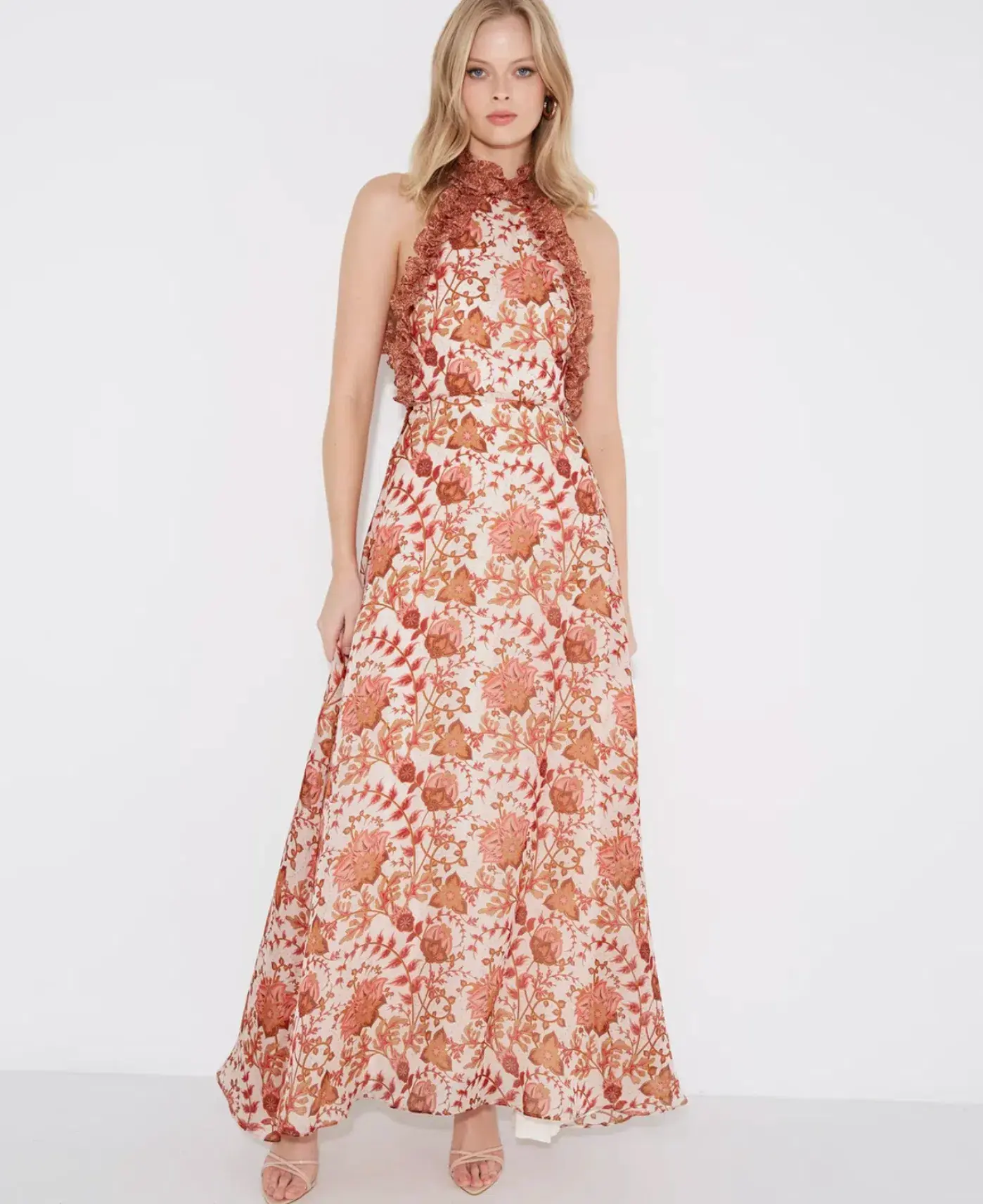 Sonya Moda Ajloun Maxi Dress Paisley Print Size 14 - Image 2