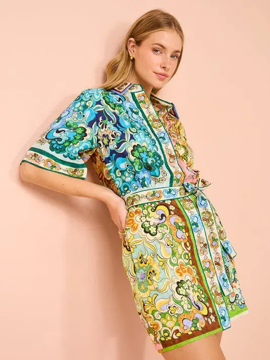Alemias Dreamer Mini Dress Multi Size 14 - Image 2