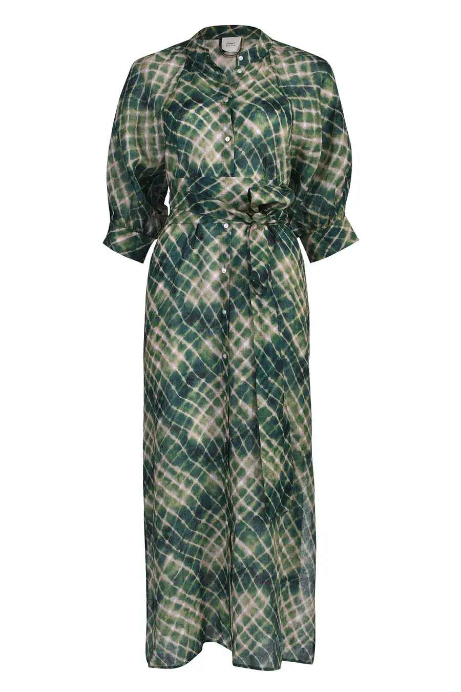 Husk Sabine Midi Dress Green Print Size 14 - Image 4