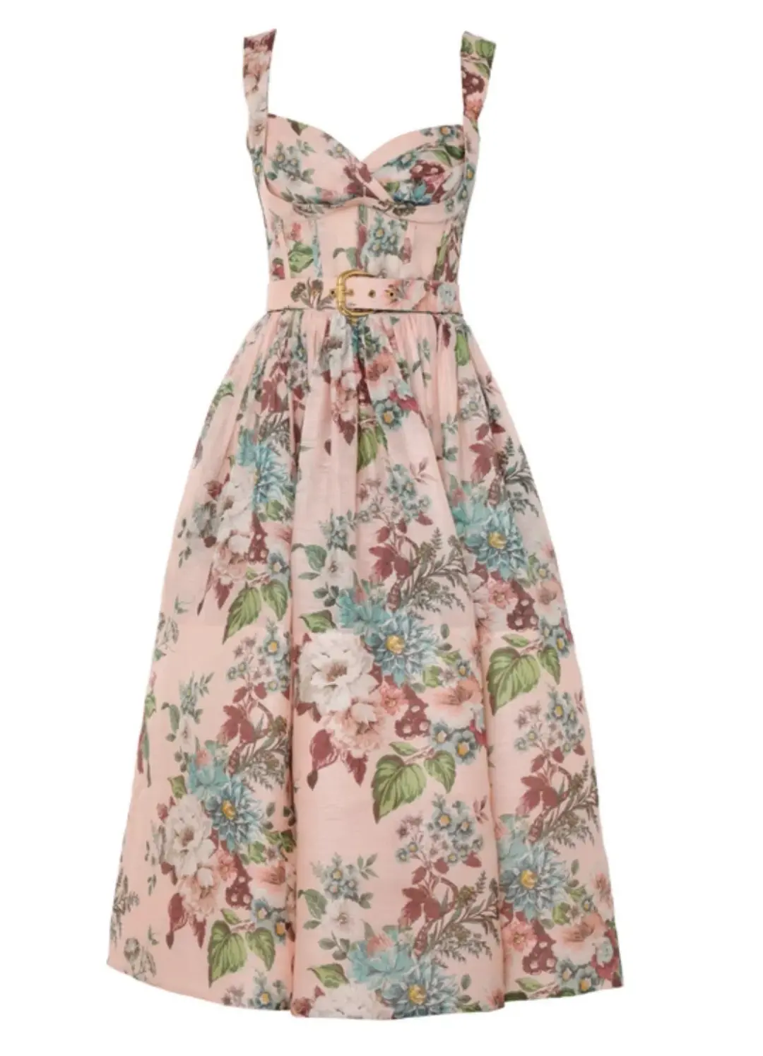 Zimmermann Matchmaker Midi Dress Floral Size 3/ AU 14 for rent on The Volte - main image