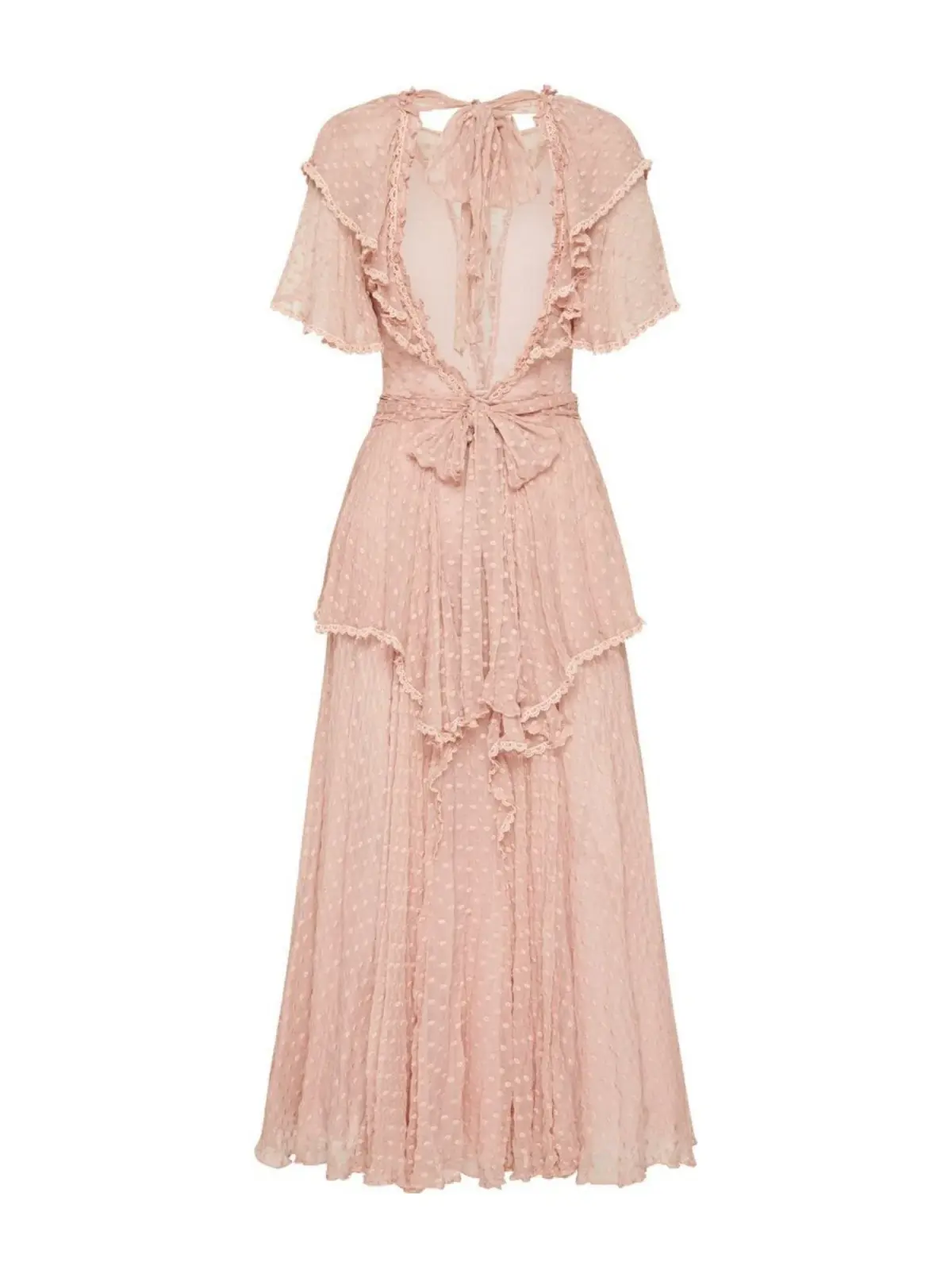 Spell Zoe Gown Belted Dress  Blush Pink Size S / AU 8 - Image 4