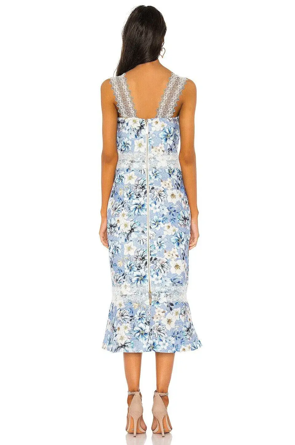 Bronx & Banco Yana Midi Dress Floral Size S/ AU 8 - Image 2