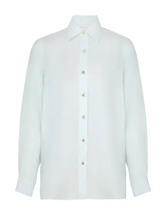 Zimmermann Natura Oversized Shirt in Size 0P / AU 6 and Short in Size 1 / AU 10 Set Mint  - Image 4