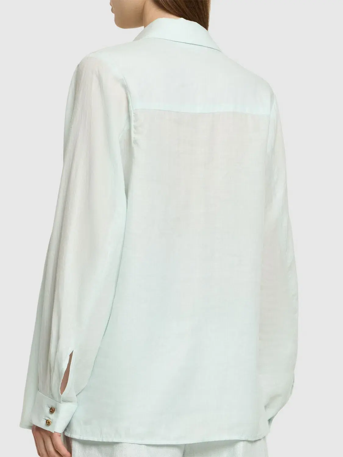 Zimmermann Natura Oversized Shirt in Size 0P / AU 6 and Short in Size 1 / AU 10 Set Mint  - Image 2