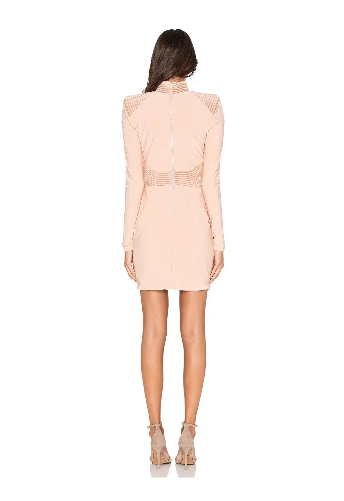 Zhivago Swallow Long Sleeve Dress In Nude Size M / AU 12 - Image 2