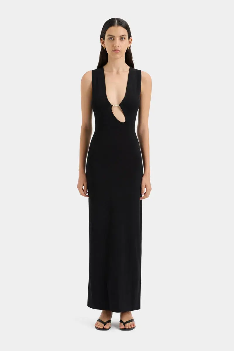 Sir the Label Kinetic Beaded Maxi Dress Black Size 0 / AU 6 - Image 1
