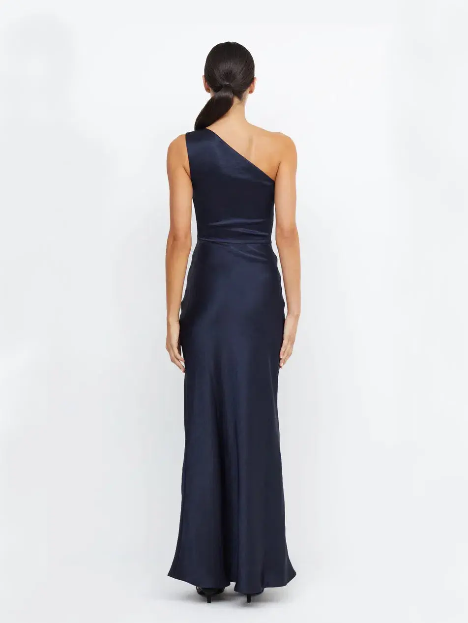 Bec & Bridge The Dreamer Asym Dress in Ink Navy Size 10 - Image 2