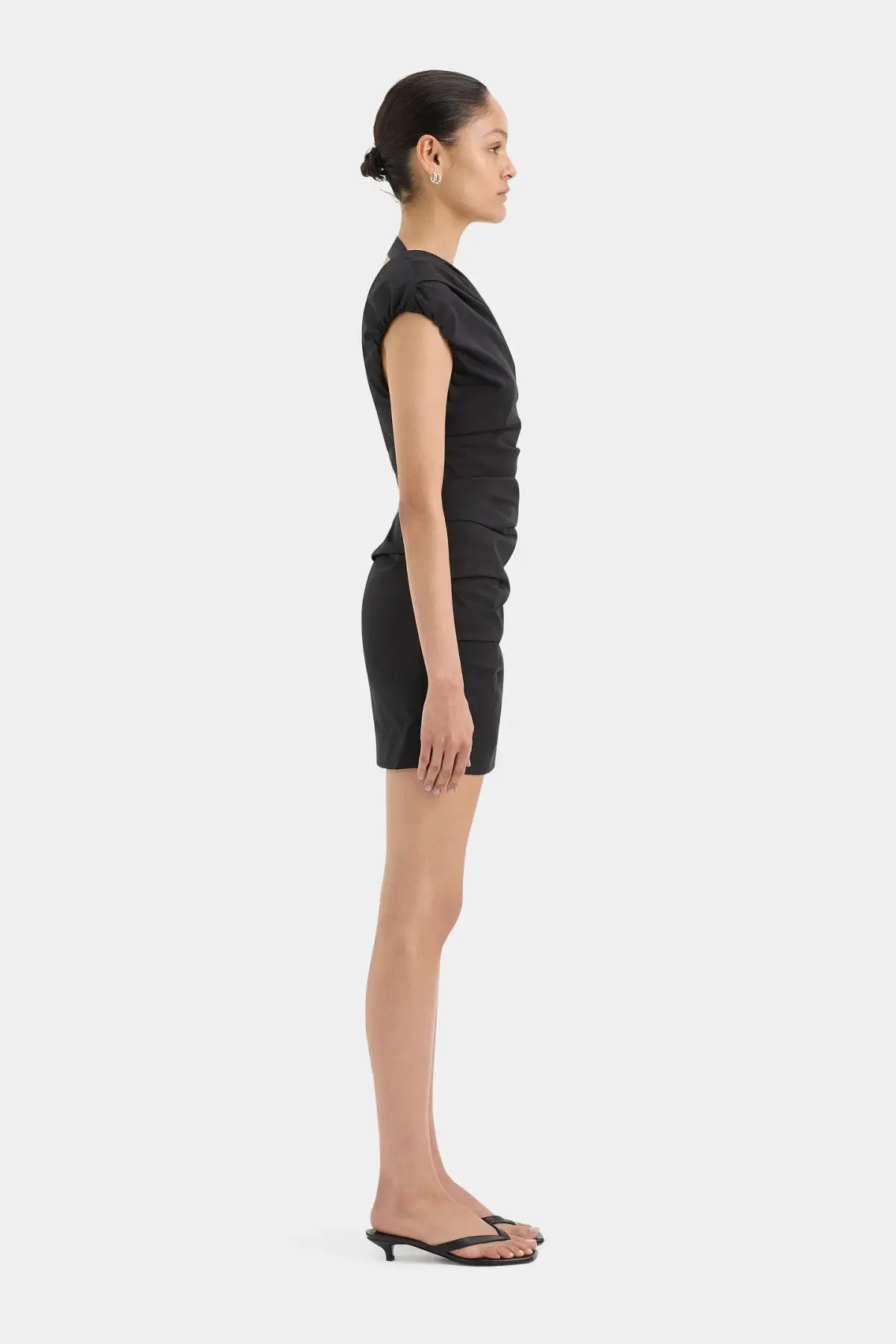 Sir the Label Azul Gathered Mini Dress Black Size 8 - Image 3