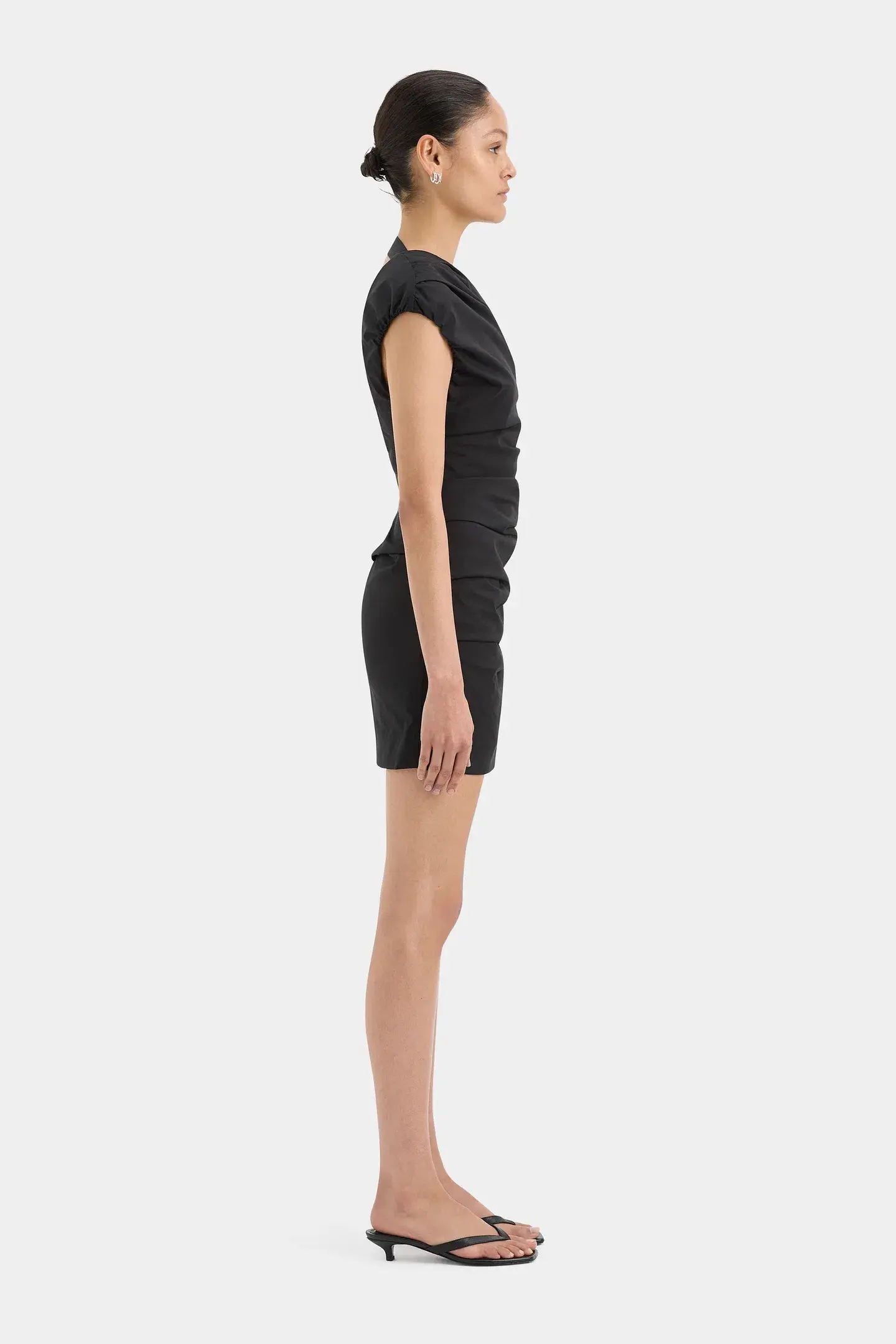 Sir the Label Azul Gathered Mini Dress Black Size 8 - Image 3