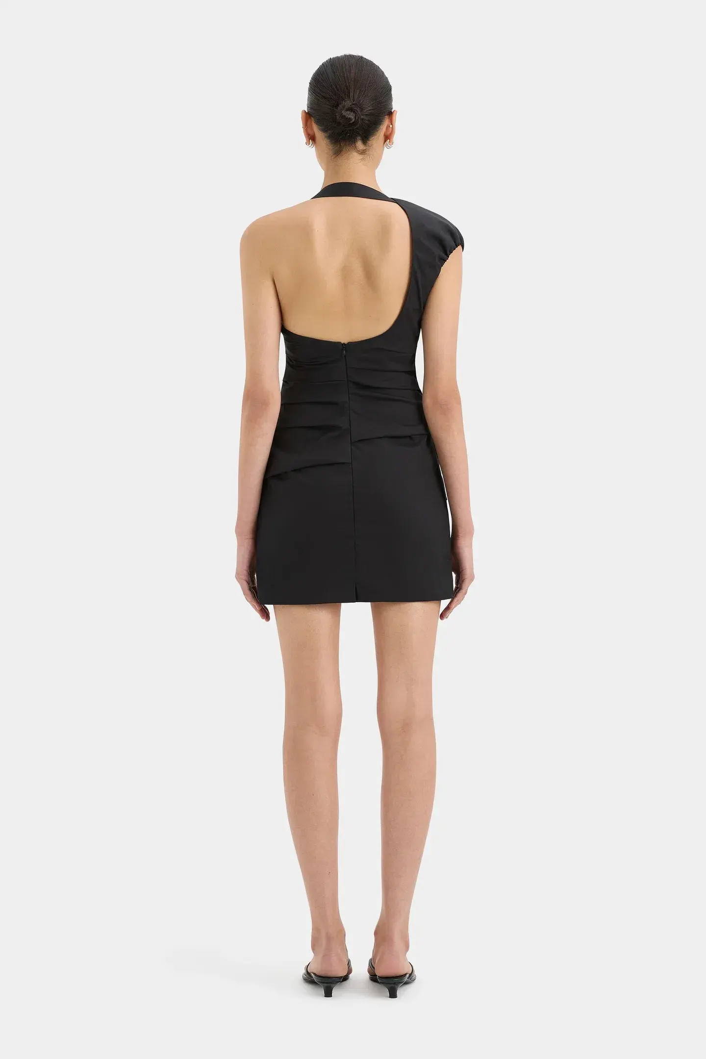 Sir the Label Azul Gathered Mini Dress Black Size 8 - Image 2