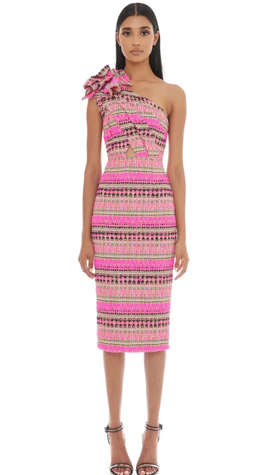 Eliya the Label Dahlia Midi Dress Pink Size XS / AU 6 - Image 2