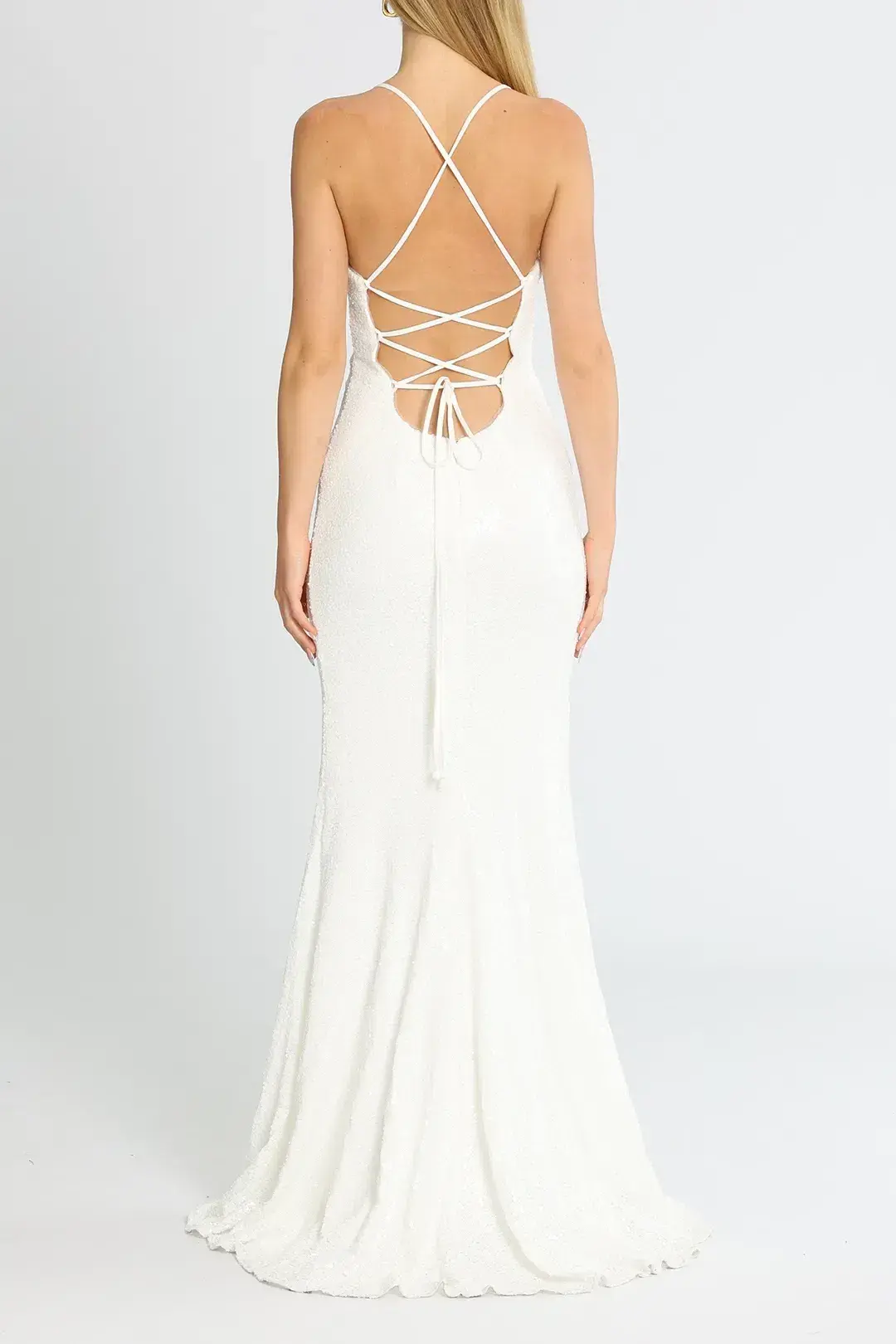 Tania Olsen India Gown in White Size 8 - Image 3