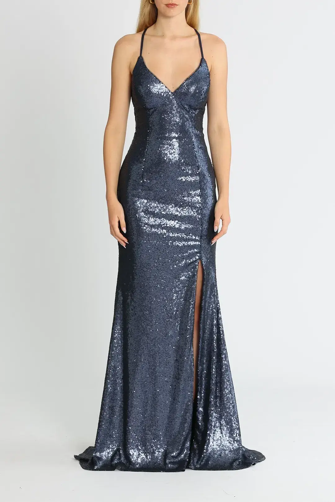 Tania Olsen India Gown Navy Size 12 for rent on The Volte - main image