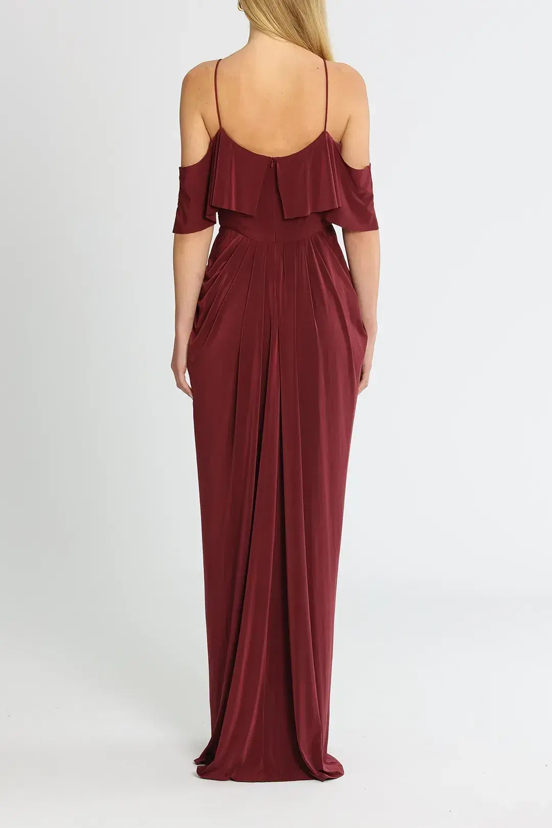 Tania Olsen Arianna Gown in Wine Size 10 - Image 3