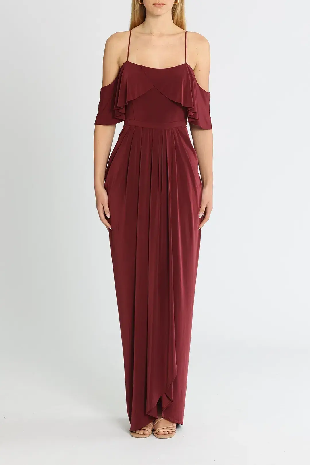 Tania Olsen Arianna Gown in Wine Size 10 - Image 1