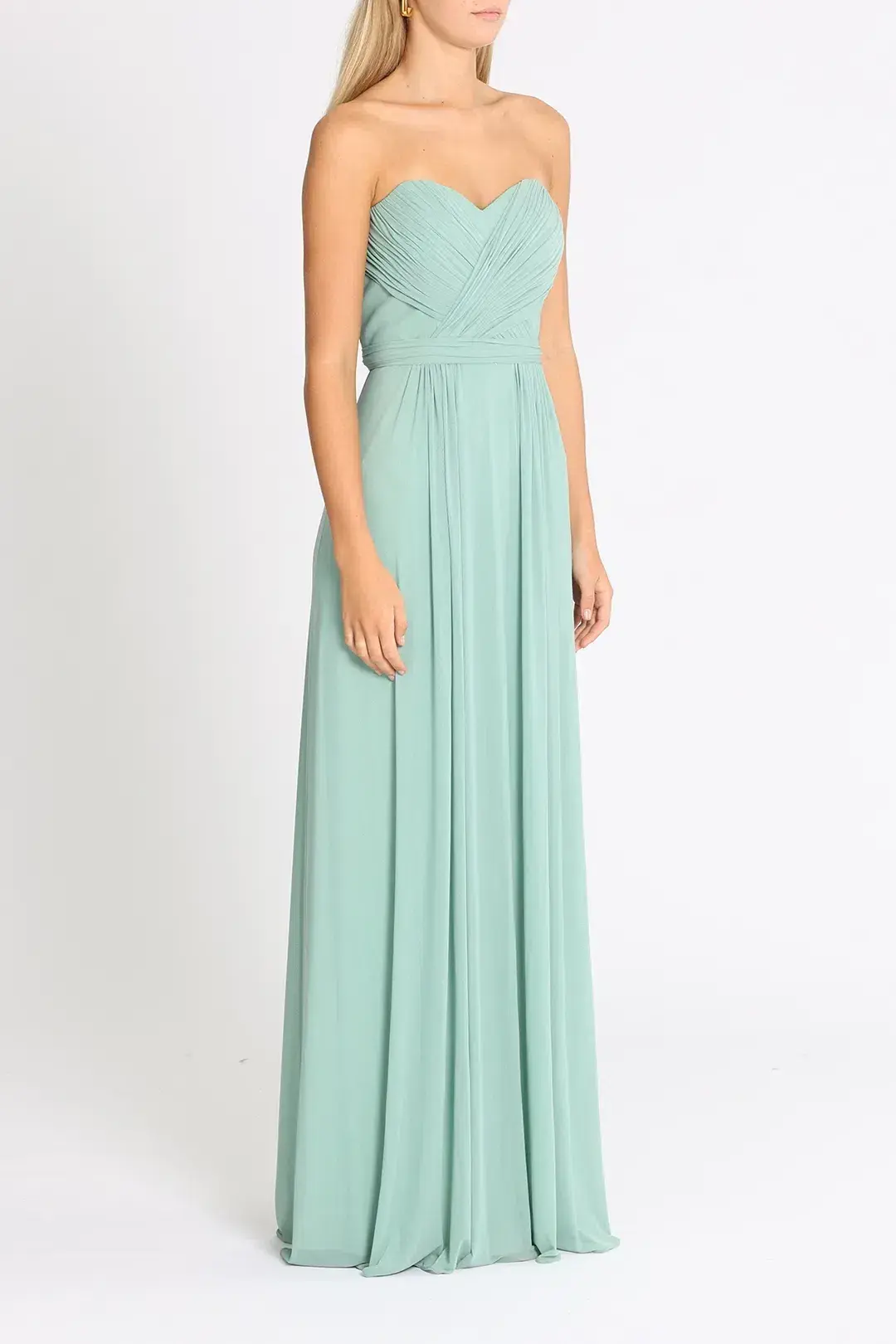 Tania Olsen Raven TO832 Strapless Gown in Mint Size 10 - Image 2