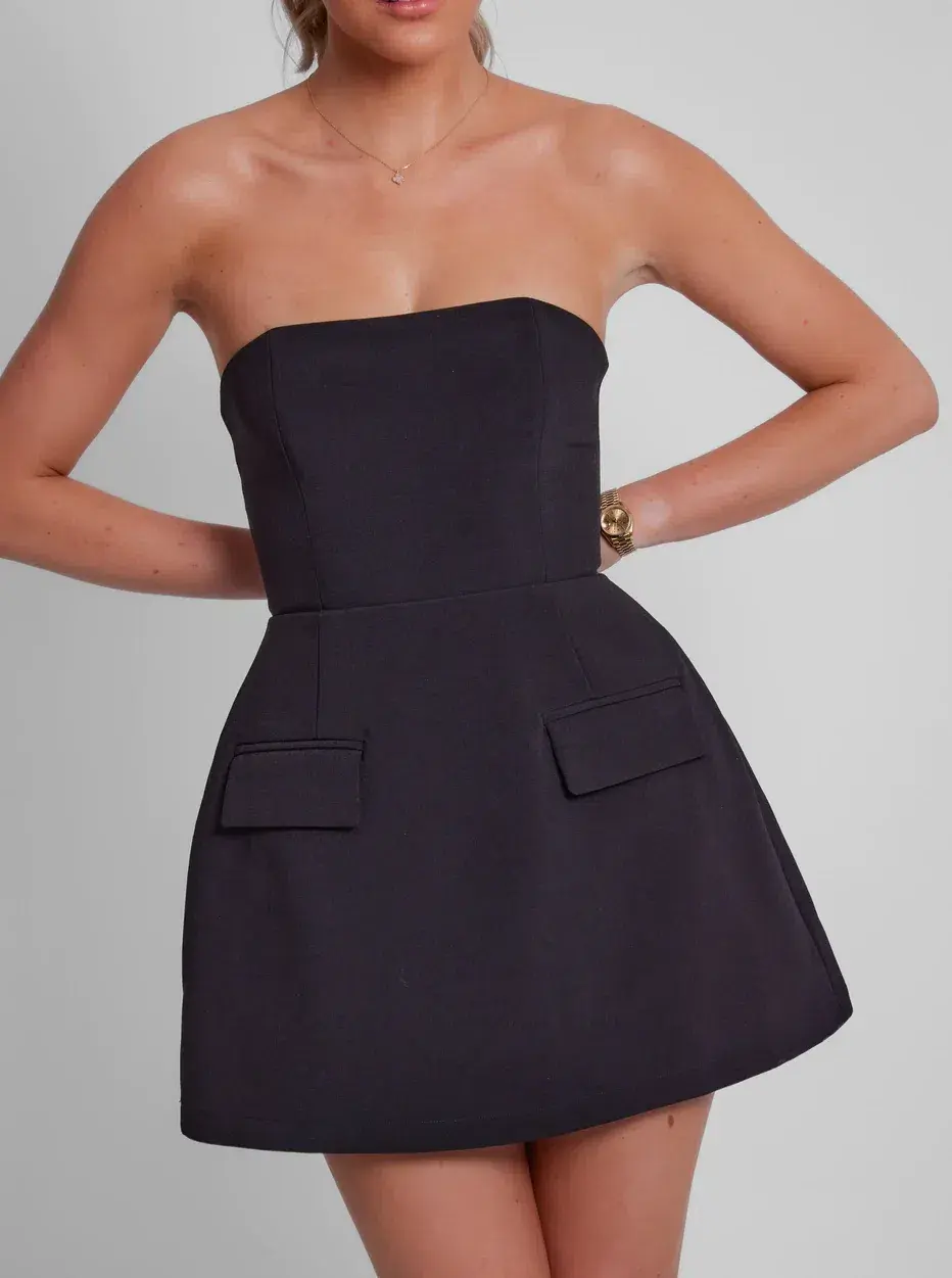 Odd Muse The Ultimate Muse Strapless Mini Dress in Black Size S / AU 8 - Image 2