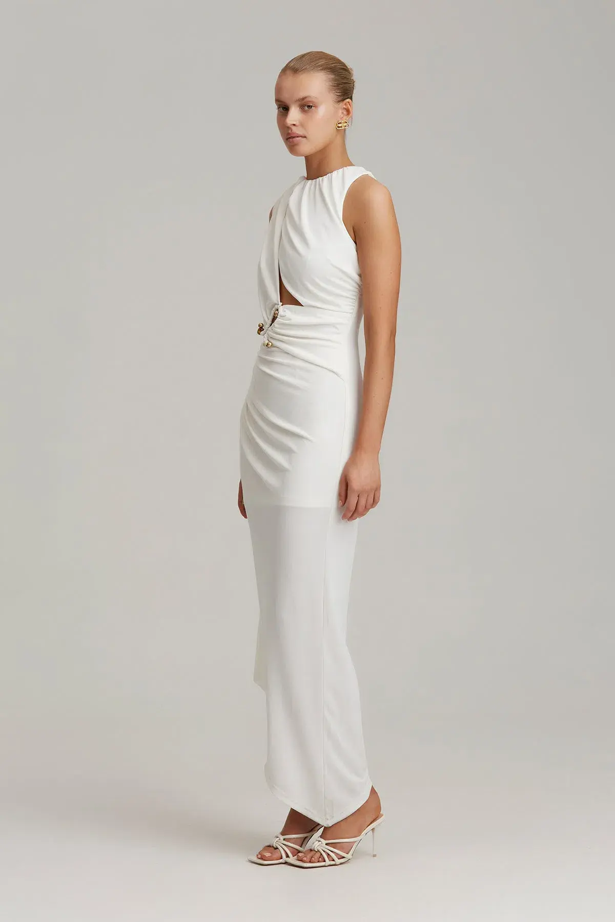 C/MEO Collective Entropy Dress White Size 8 - Image 4