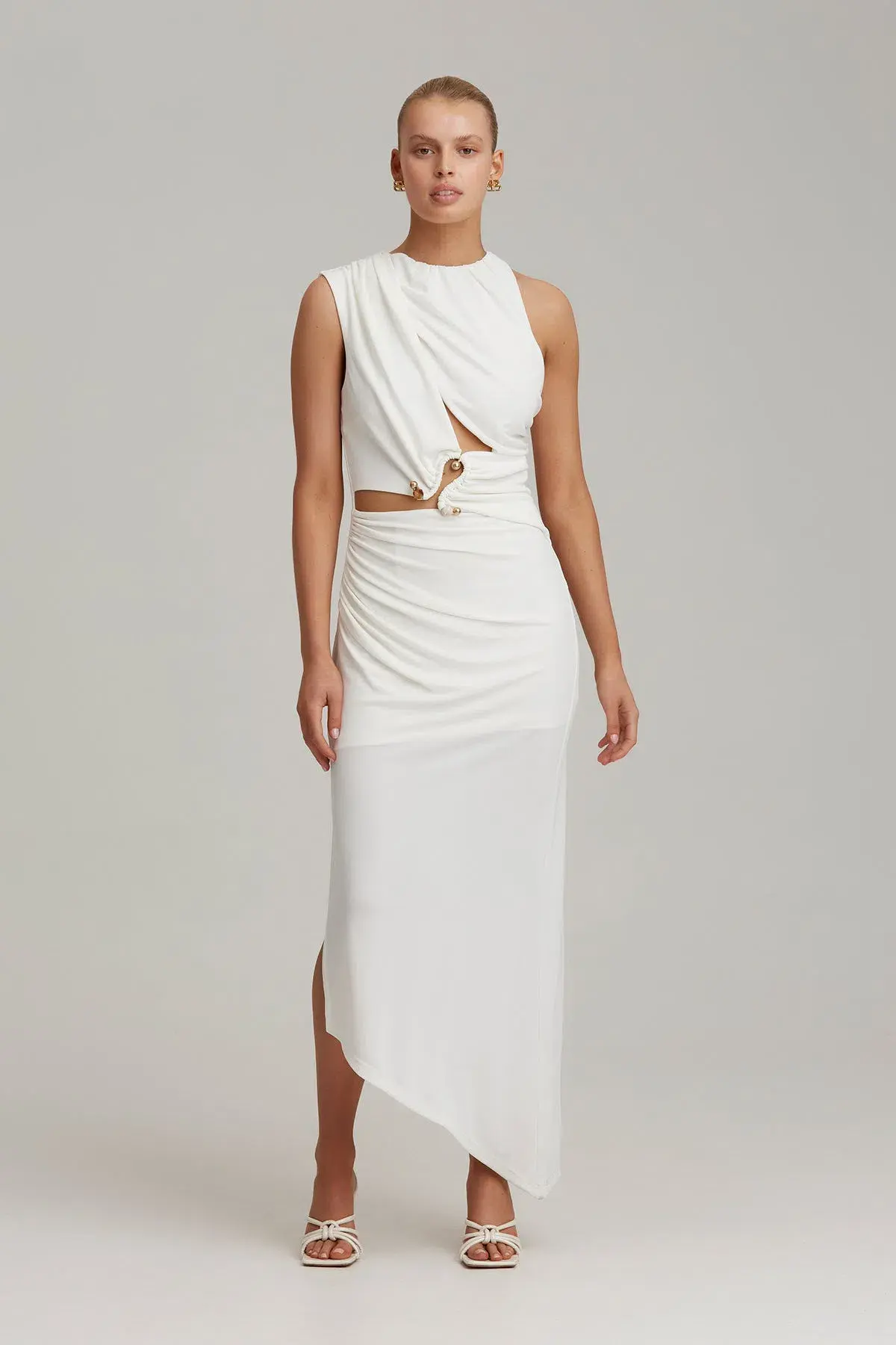C/MEO Collective Entropy Dress White Size 8 - Image 3