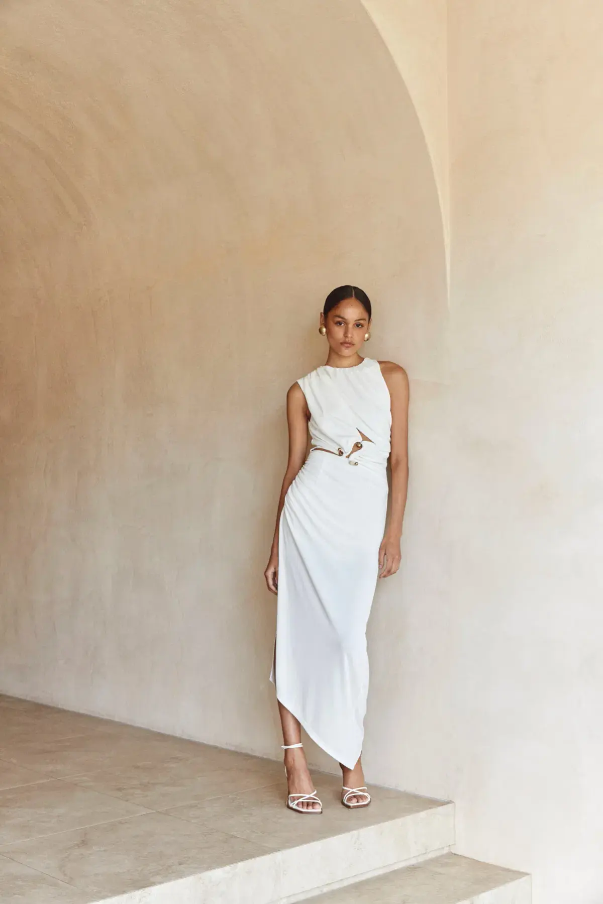 C/MEO Collective Entropy Dress White Size 8 - Image 1