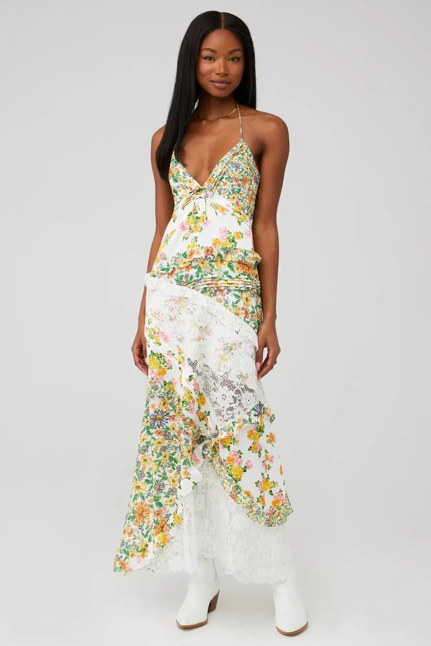 For Love and Lemons Rosalyn Dress Floral Size M/AU 10 - Image 2