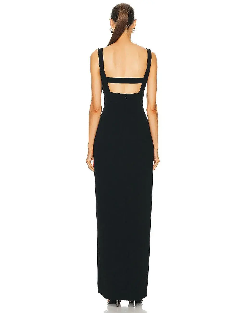 Rachel Gilbert Eli Gown Black Size 10 - Image 2