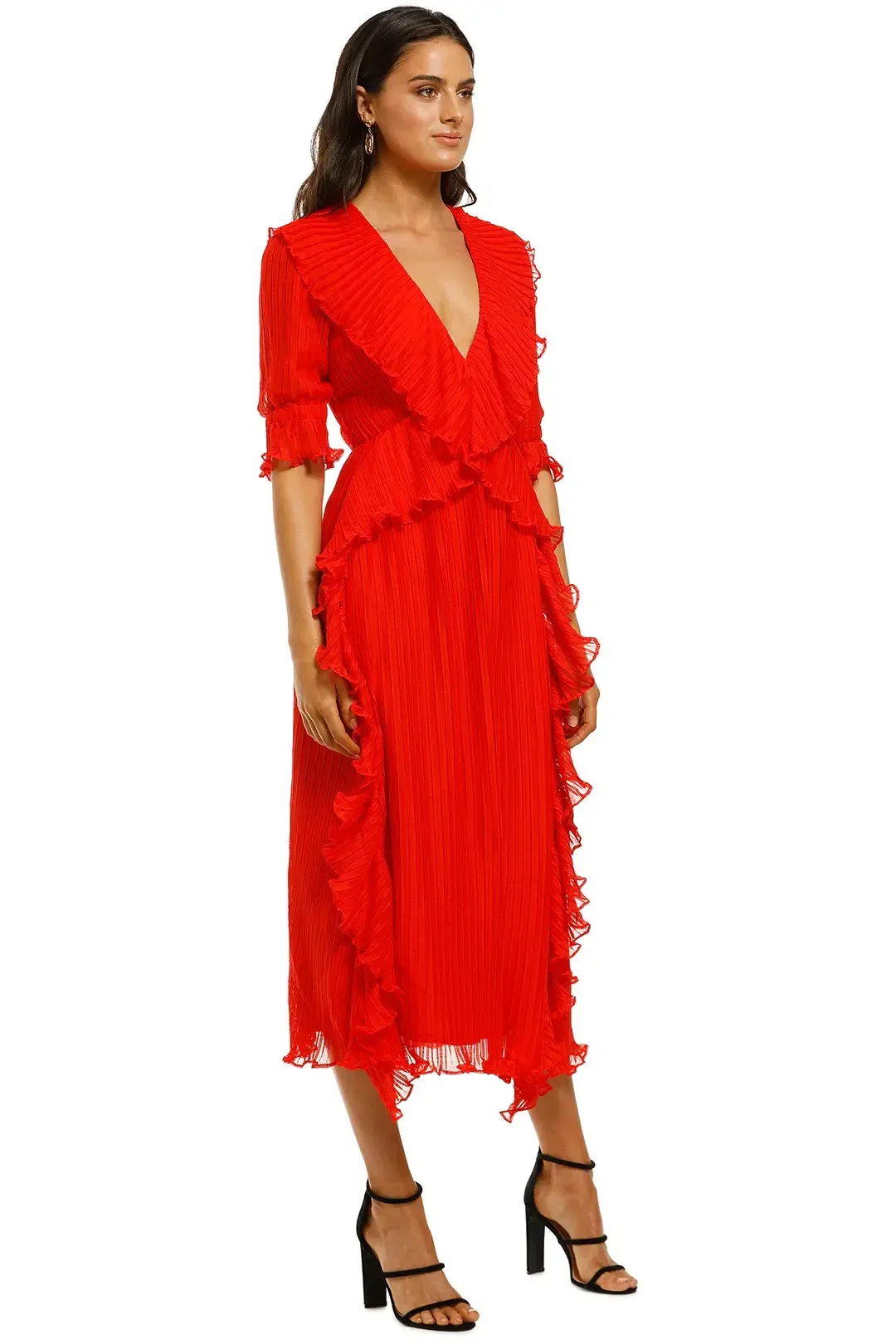 Talulah Sweet Sugar Midi Dress in Red Size 6 - Image 2