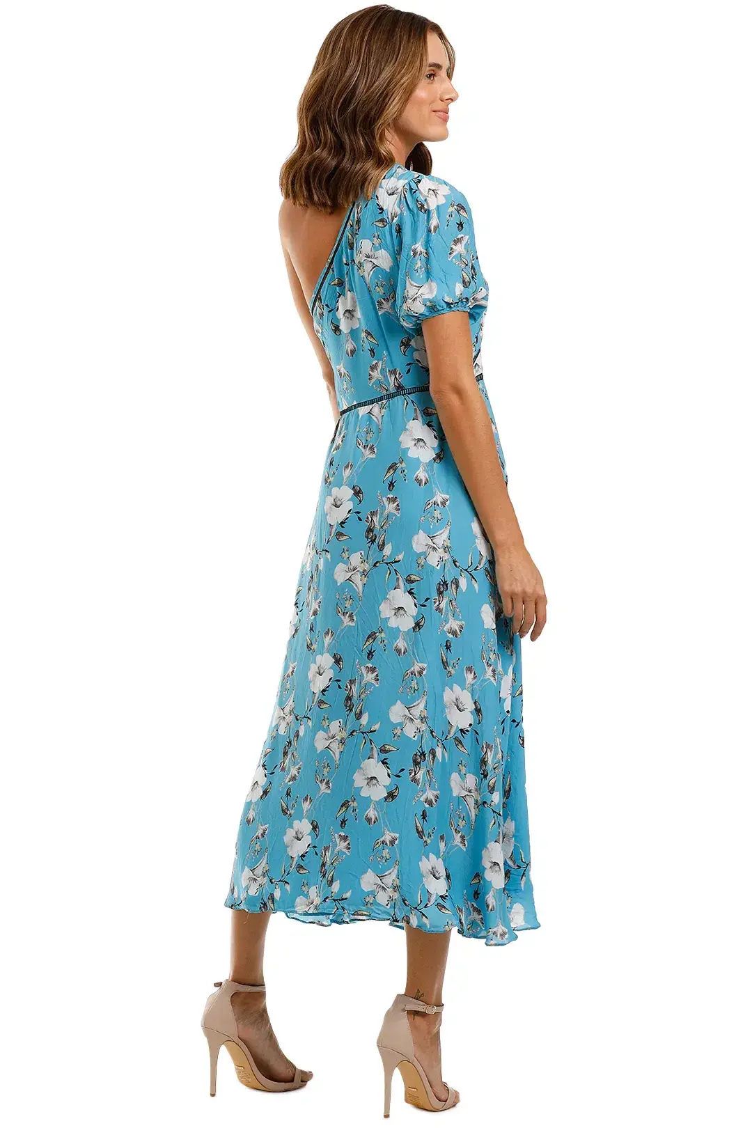 Talulah Cannes Midi Dress in Blue Valentine Floral Size 8 - Image 3