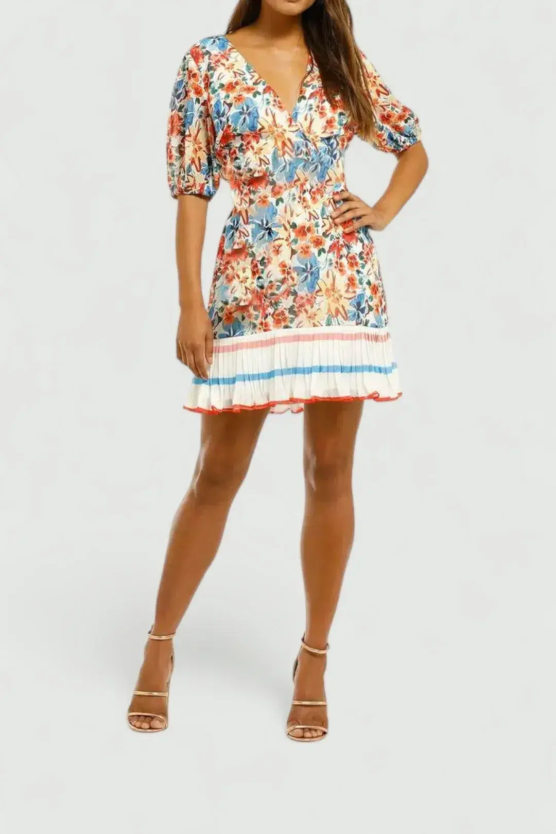 Talulah Merengue Mini Dress in Tropicana Floral Size 10 - Image 1