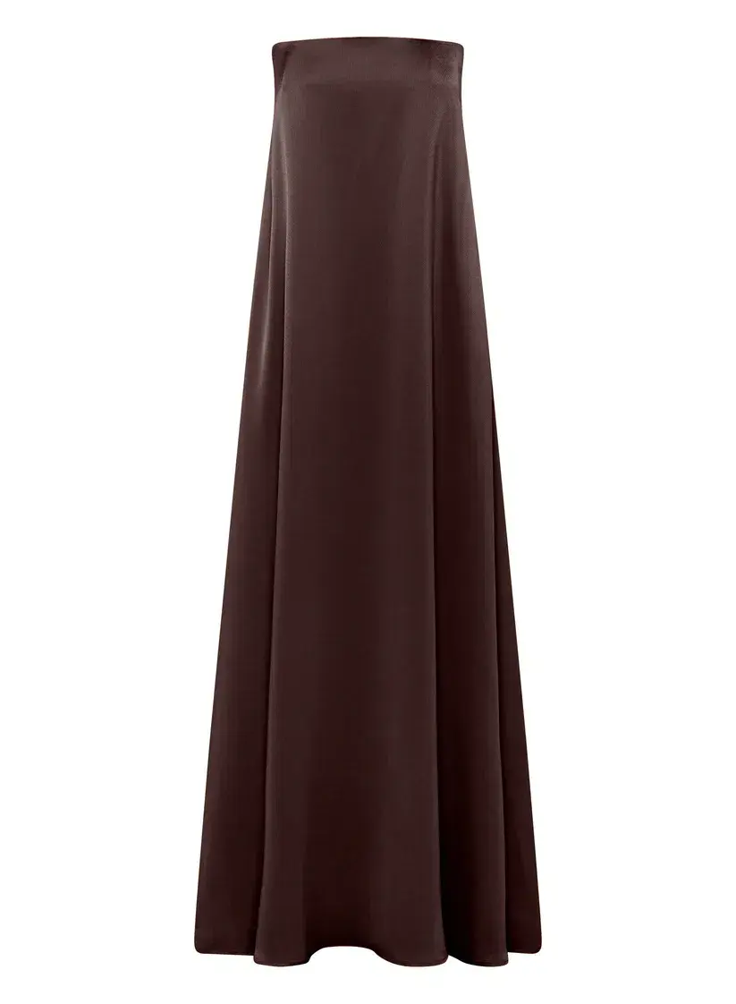 Anna Quan Delfina Dress Shaved Chocolate Size 8 for rent on The Volte - main image