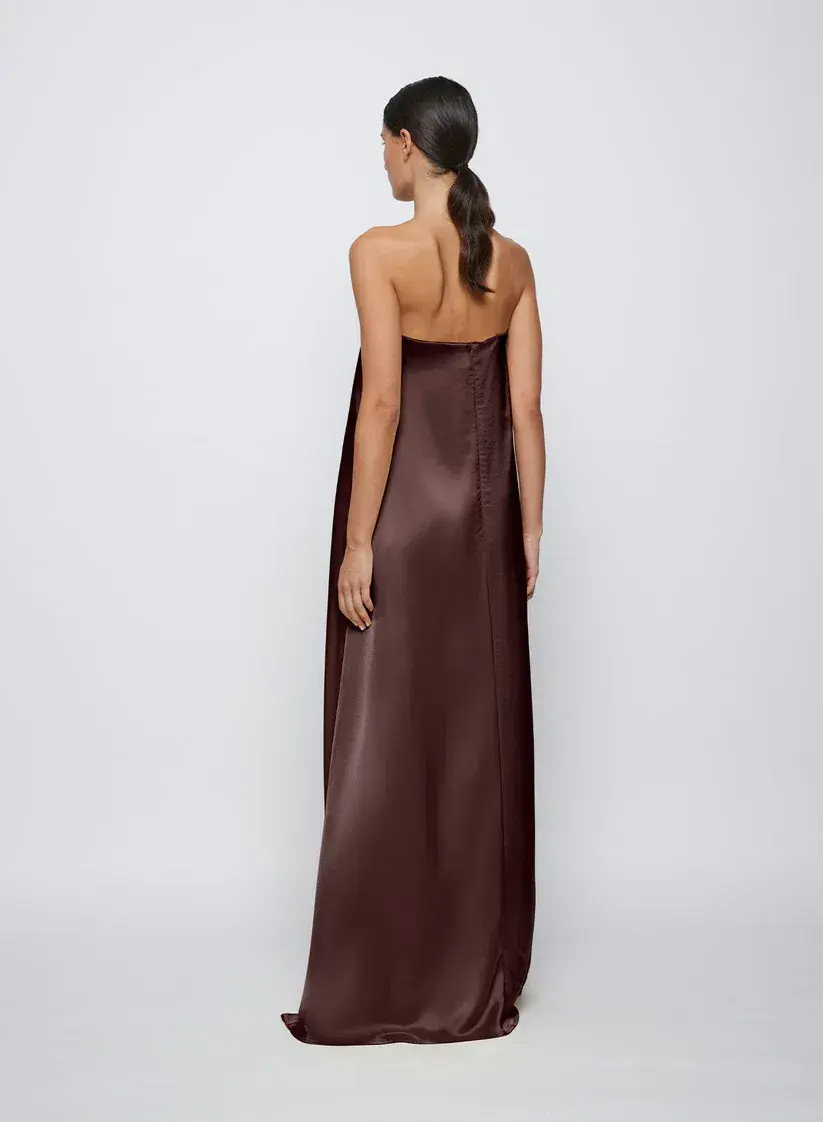 Anna Quan Delfina Dress Shaved Chocolate Size 8 - Image 3