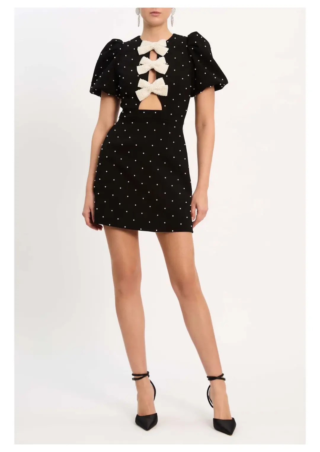 Rebecca Vallance Veronica Mini Dress Black Size 6 for rent on The Volte - main image