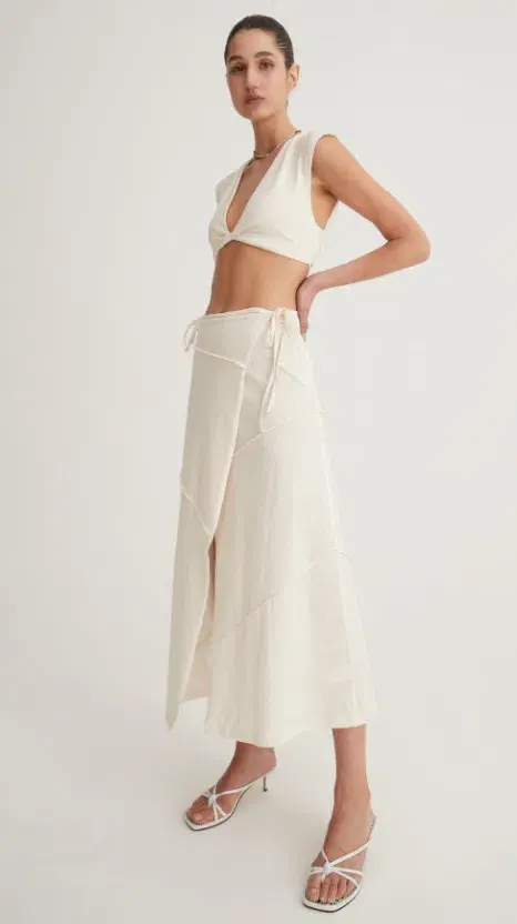 Hansen & Gretel Catalina Top Size 10 and Skirt Size 12 Set Sand - Image 3